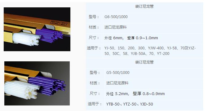 装订机尼龙铆管